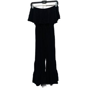 Umgee Black Off-Shoulder Jumpsuit
